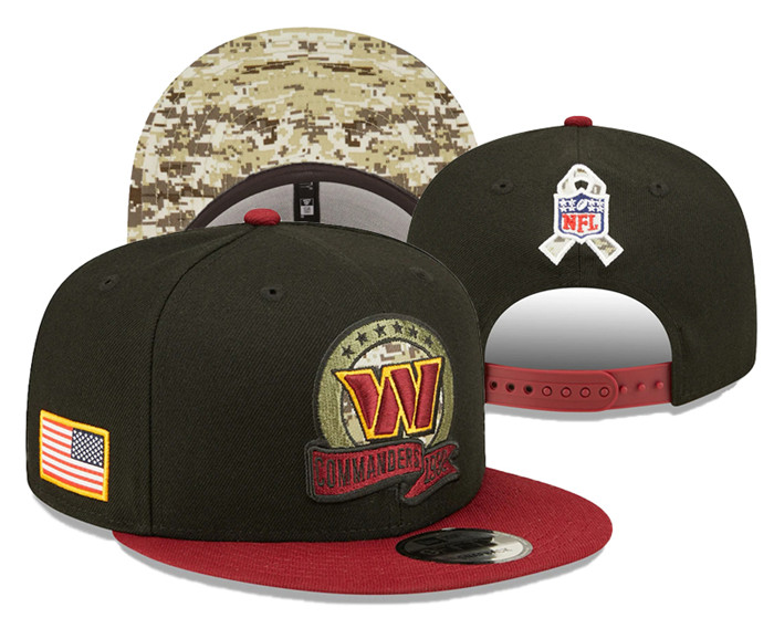 Washington Commanders Salute To Service Stitched Snapback Hats 079